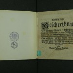 Titelblatt der Beschreibung des Schauessens beim Kaiserbankett 1711, gedruck von Maria Susanna Becker(in) in Frankfurt (c) historisches museum frankfurt