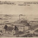 Eine alte Postkarte zeigt die Fabrik der Adlerwerke