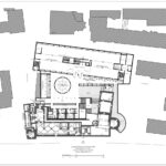 Plan des Untergeschosses des Museums